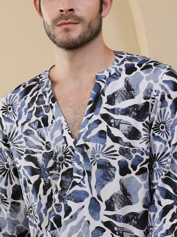 Straight Printed Viscose Rayon Kurtas