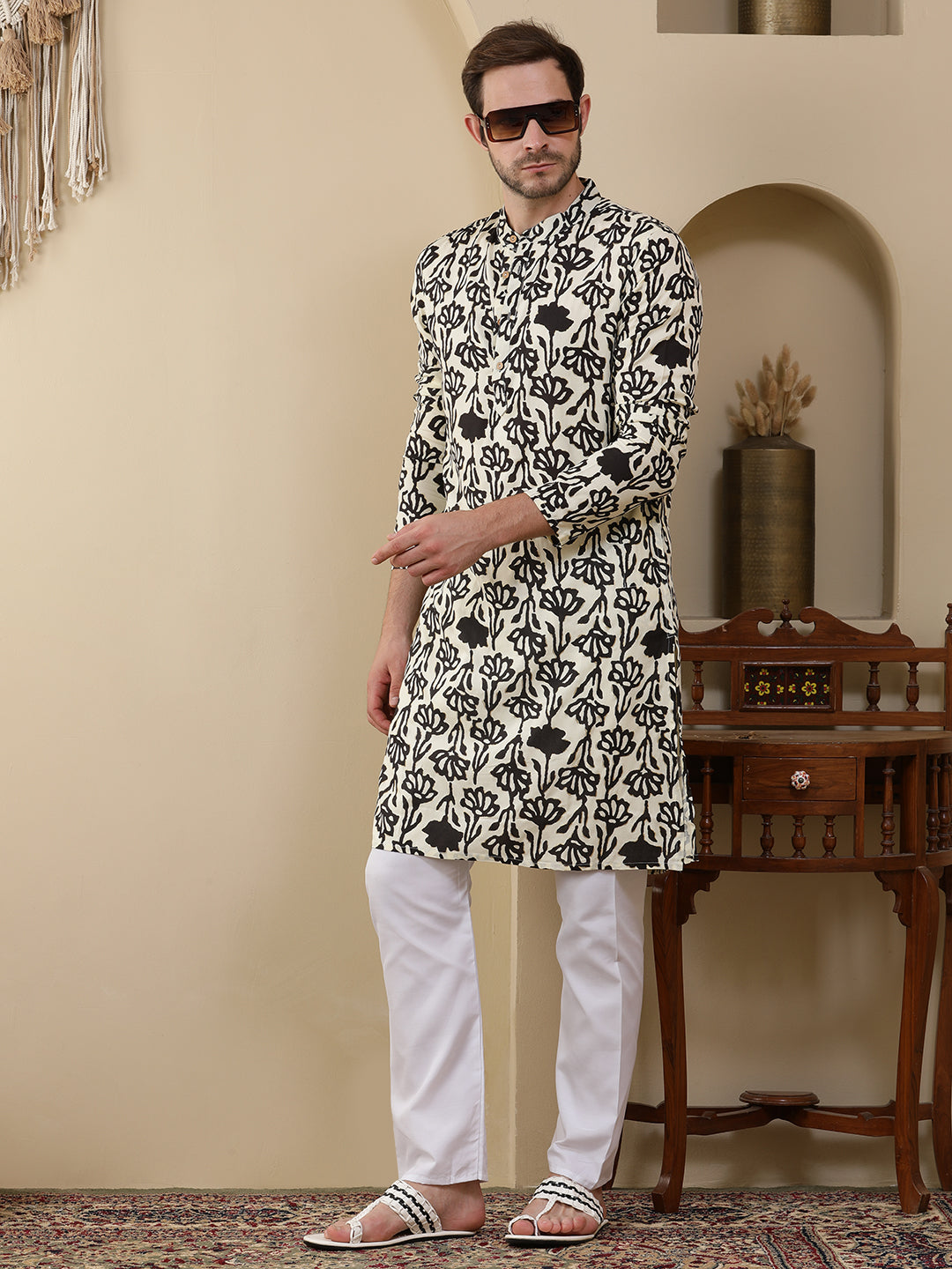 Straight Printed Viscose Rayon Kurtas