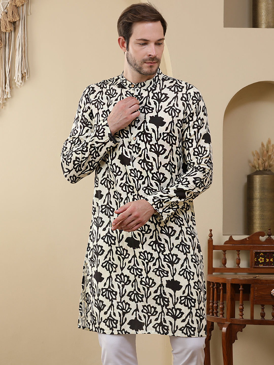 Straight Printed Viscose Rayon Kurtas
