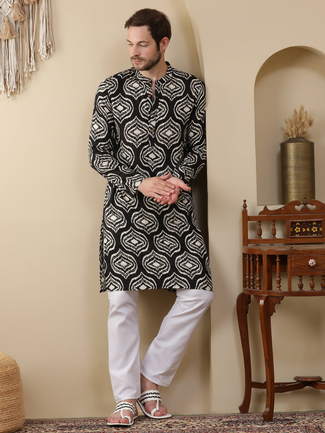 Straight Printed Viscose Rayon Kurtas