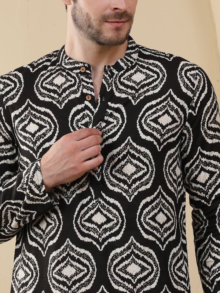 Straight Printed Viscose Rayon Kurtas