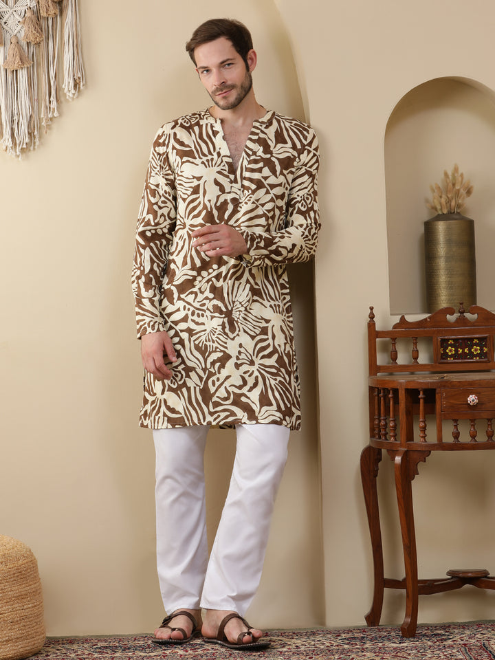 Straight Printed Viscose Rayon Kurtas