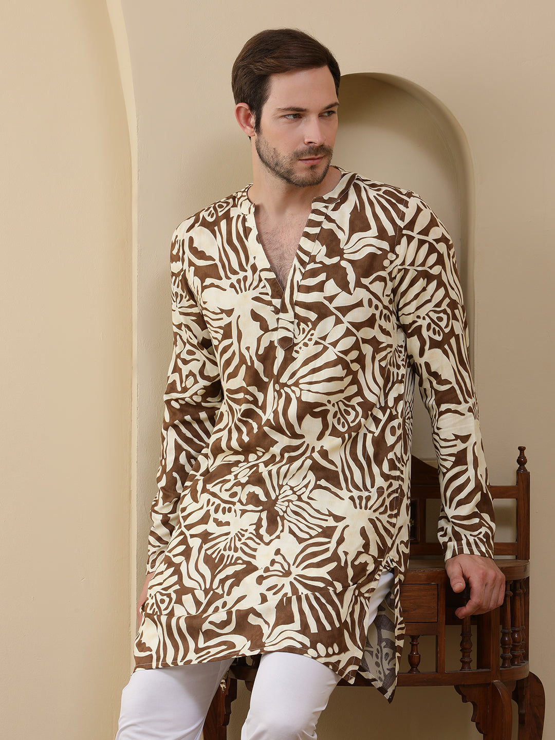 Straight Printed Viscose Rayon Kurtas