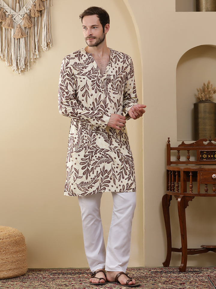 Straight Printed Viscose Rayon Kurtas