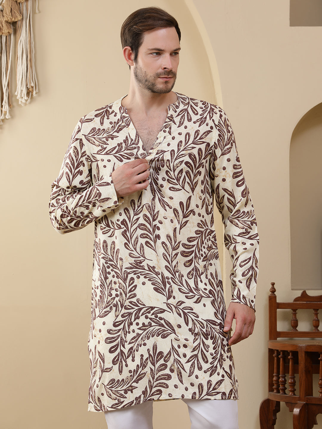 Straight Printed Viscose Rayon Kurtas