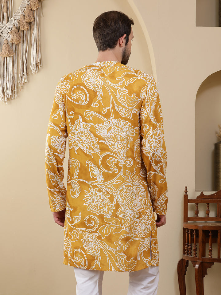 Straight Printed Viscose Rayon Kurtas