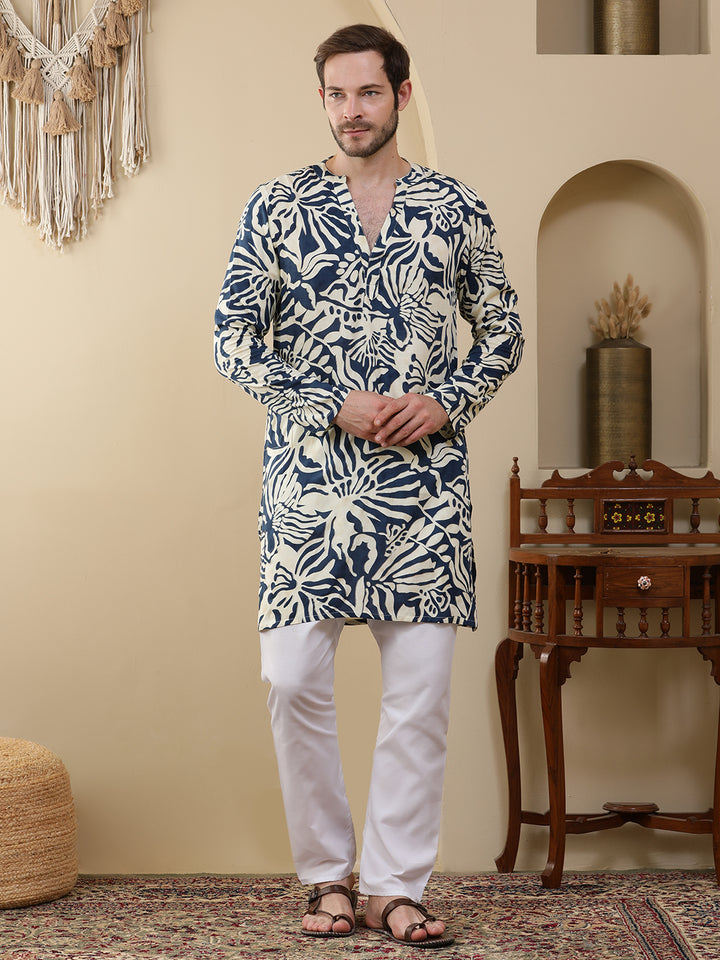 Straight Printed Viscose Rayon Kurtas