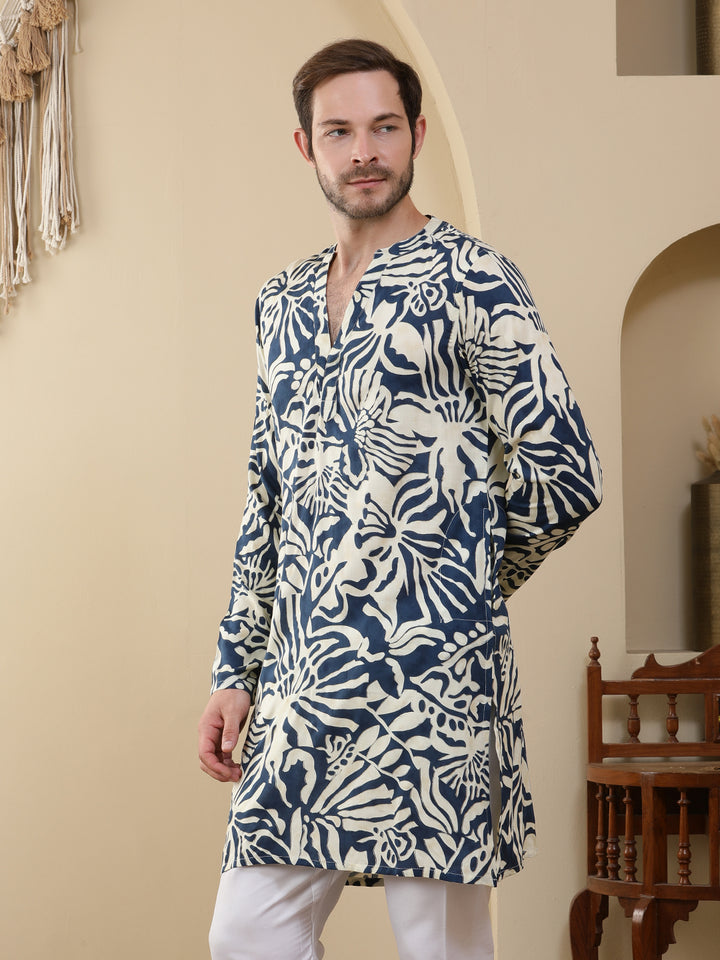 Straight Printed Viscose Rayon Kurtas