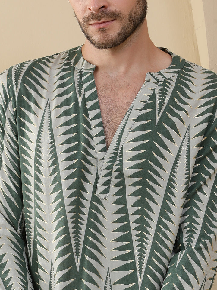 Straight Printed Viscose Rayon Kurtas
