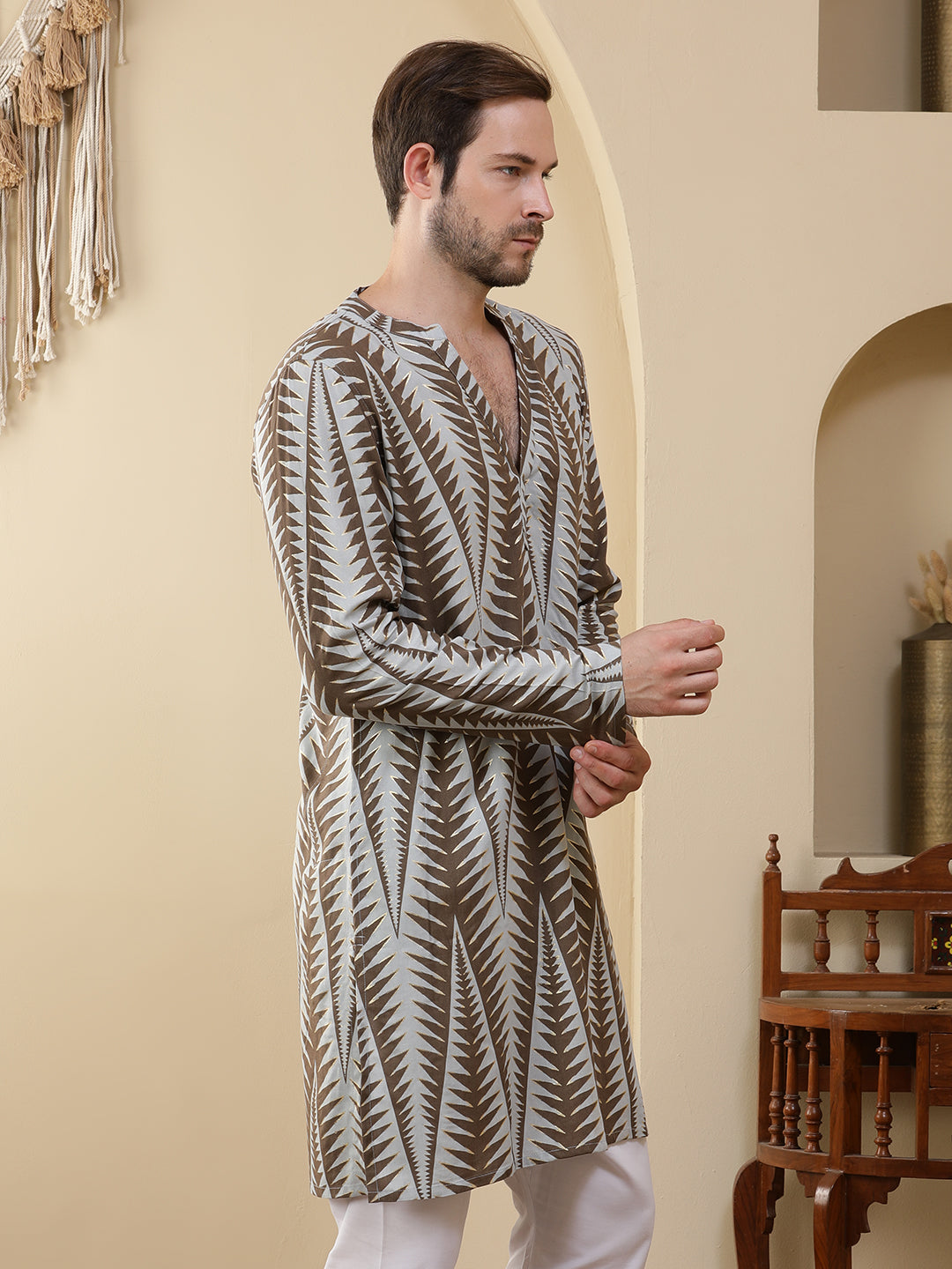 Straight Printed Viscose Rayon Kurtas