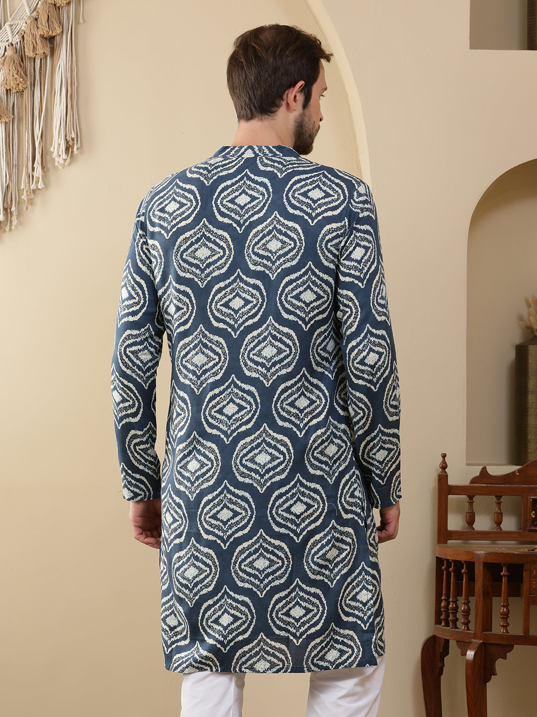 Straight Printed Viscose Rayon Kurtas