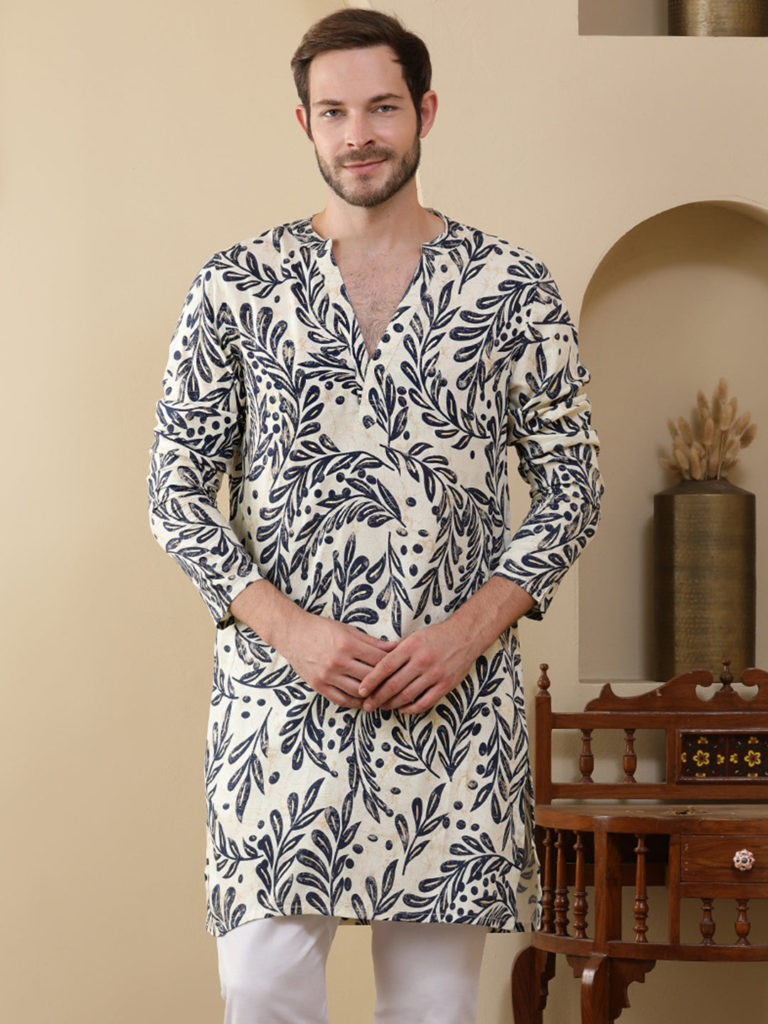 Straight Printed Viscose Rayon Kurtas
