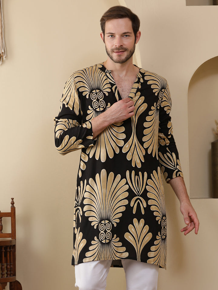 Straight Printed Viscose Rayon Kurtas