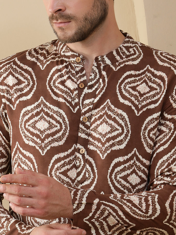 Straight Printed Viscose Rayon Kurtas