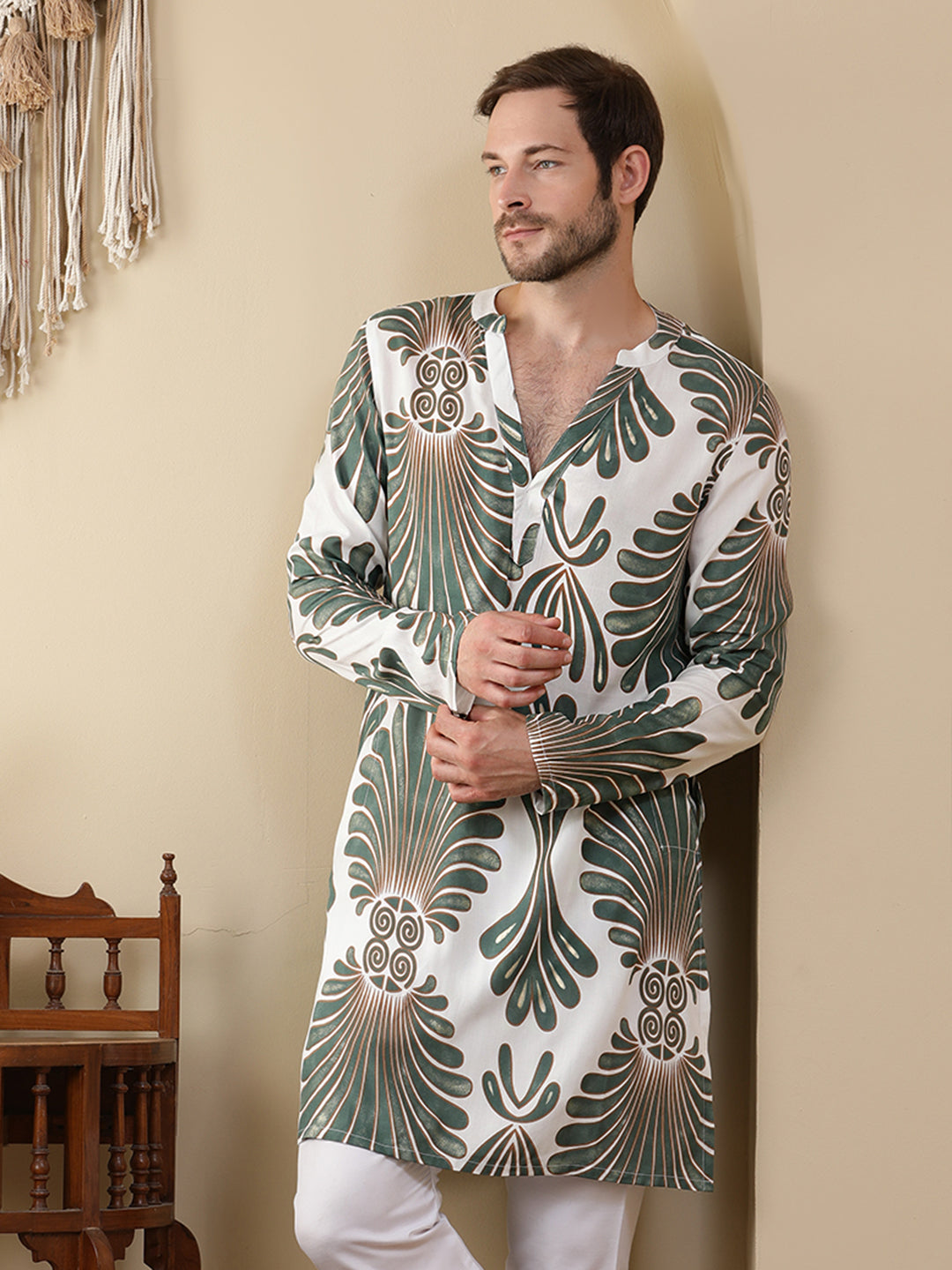 Straight Printed Viscose Rayon Kurtas
