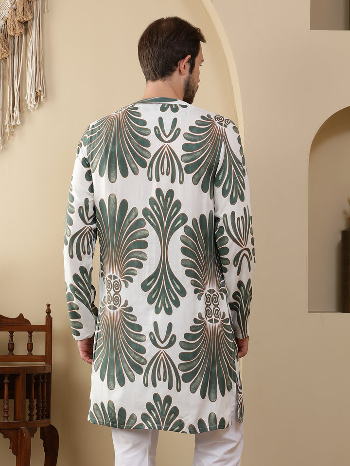 Straight Printed Viscose Rayon Kurtas