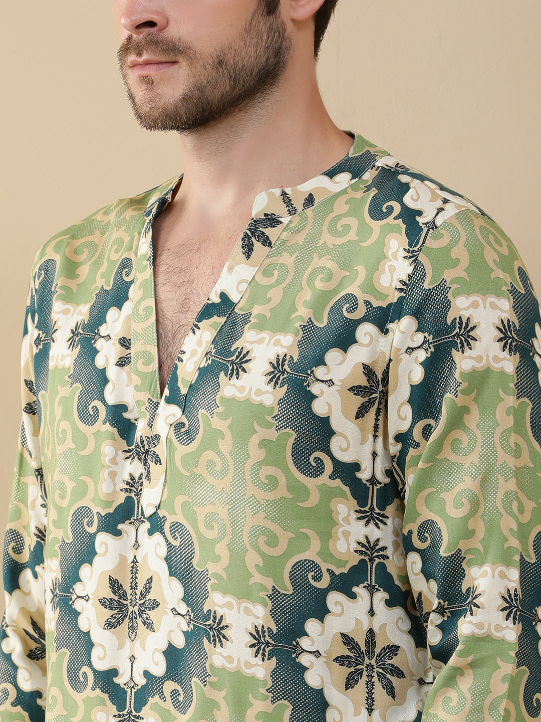 Straight Printed Viscose Rayon Kurtas
