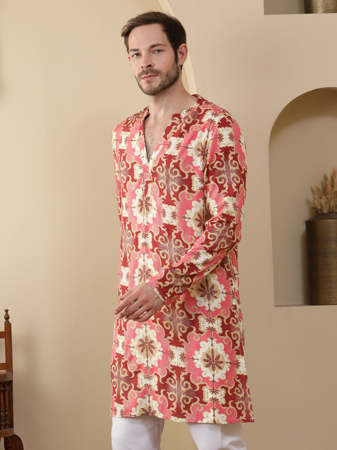 Straight Printed Viscose Rayon Kurtas
