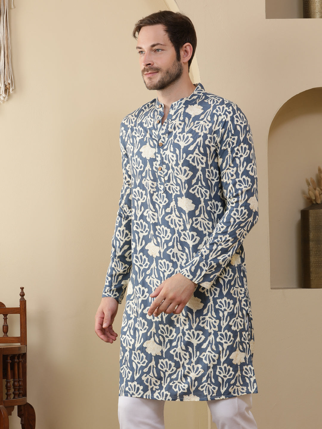 Straight Printed Viscose Rayon Kurtas