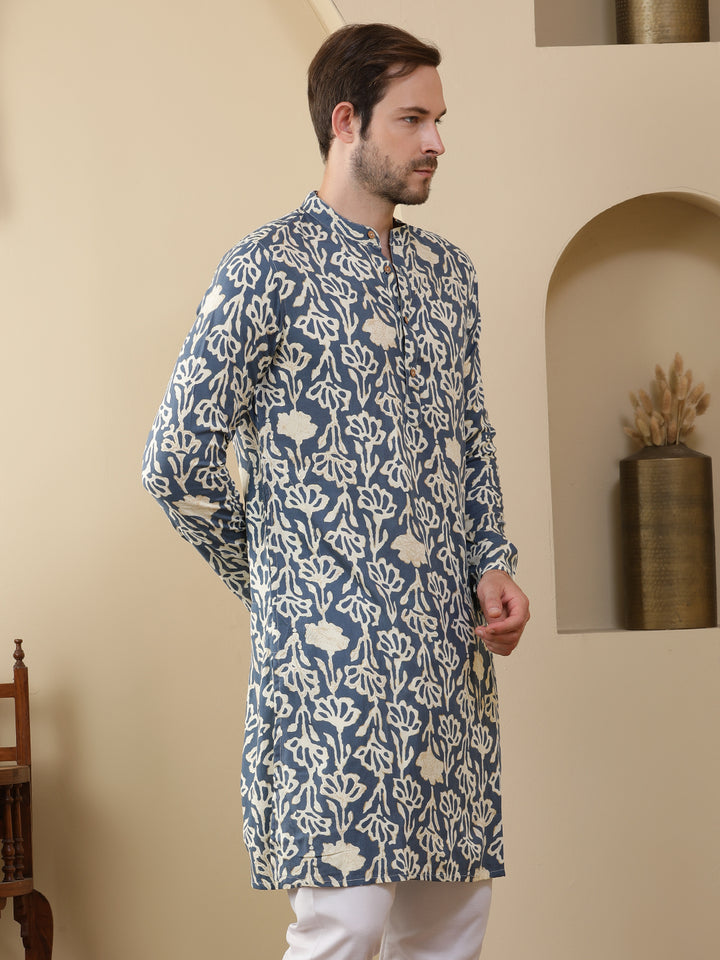 Straight Printed Viscose Rayon Kurtas