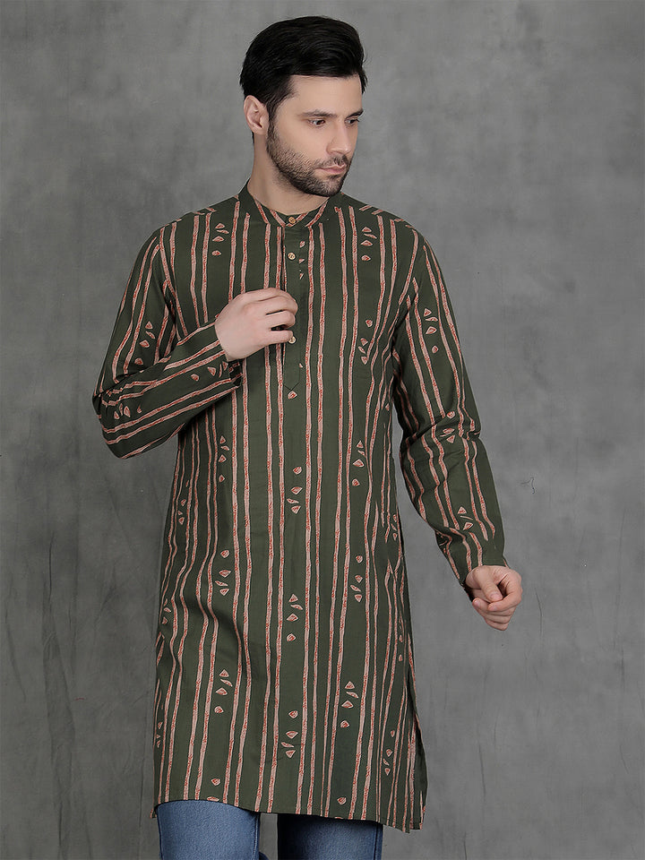 Straight Printed Cotton Kurtas
