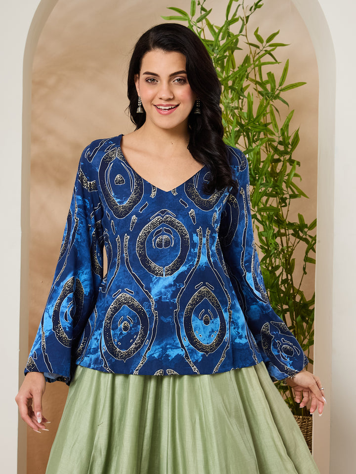 Viscose Rayon Printed Top