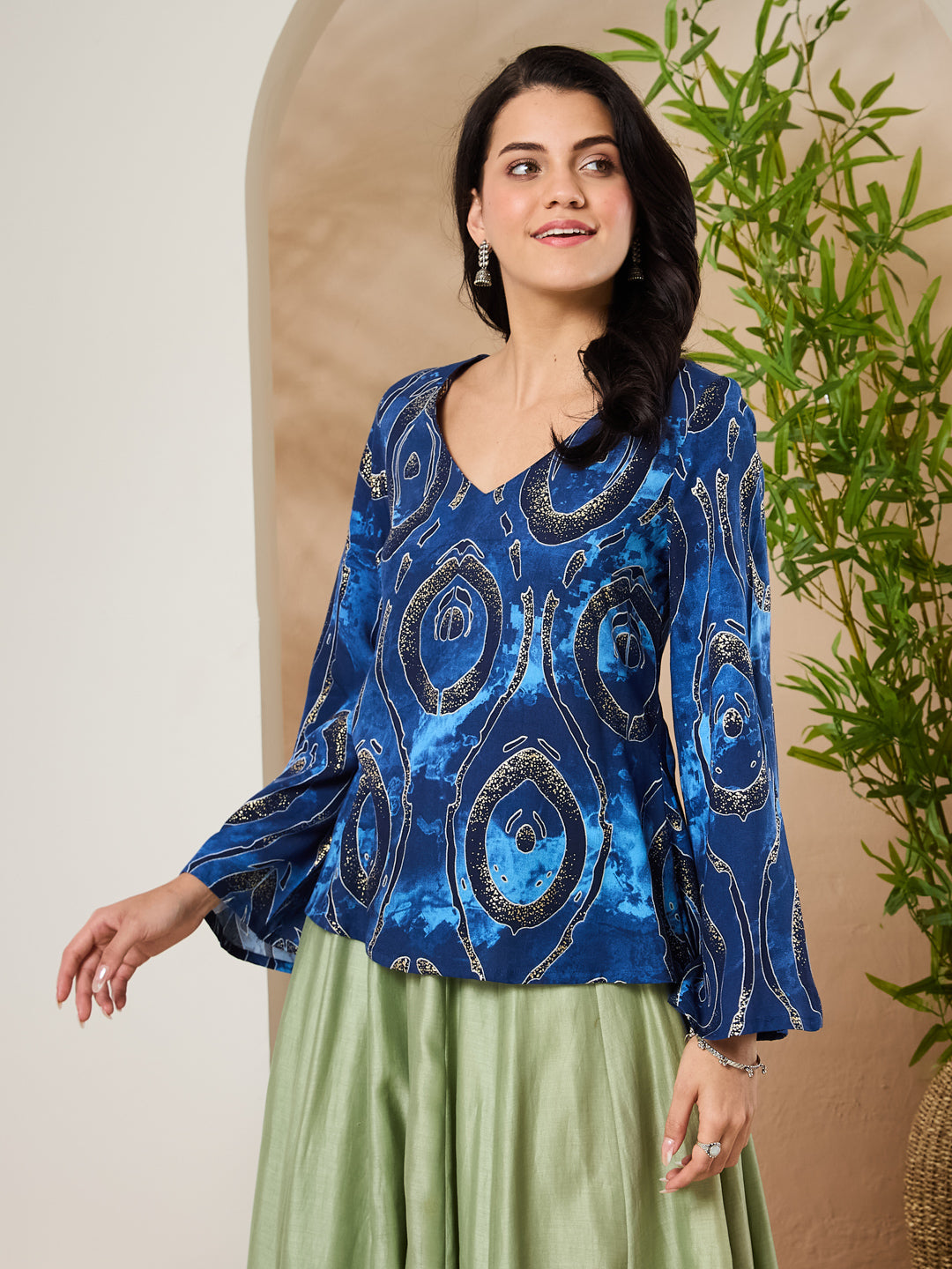Viscose Rayon Printed Top