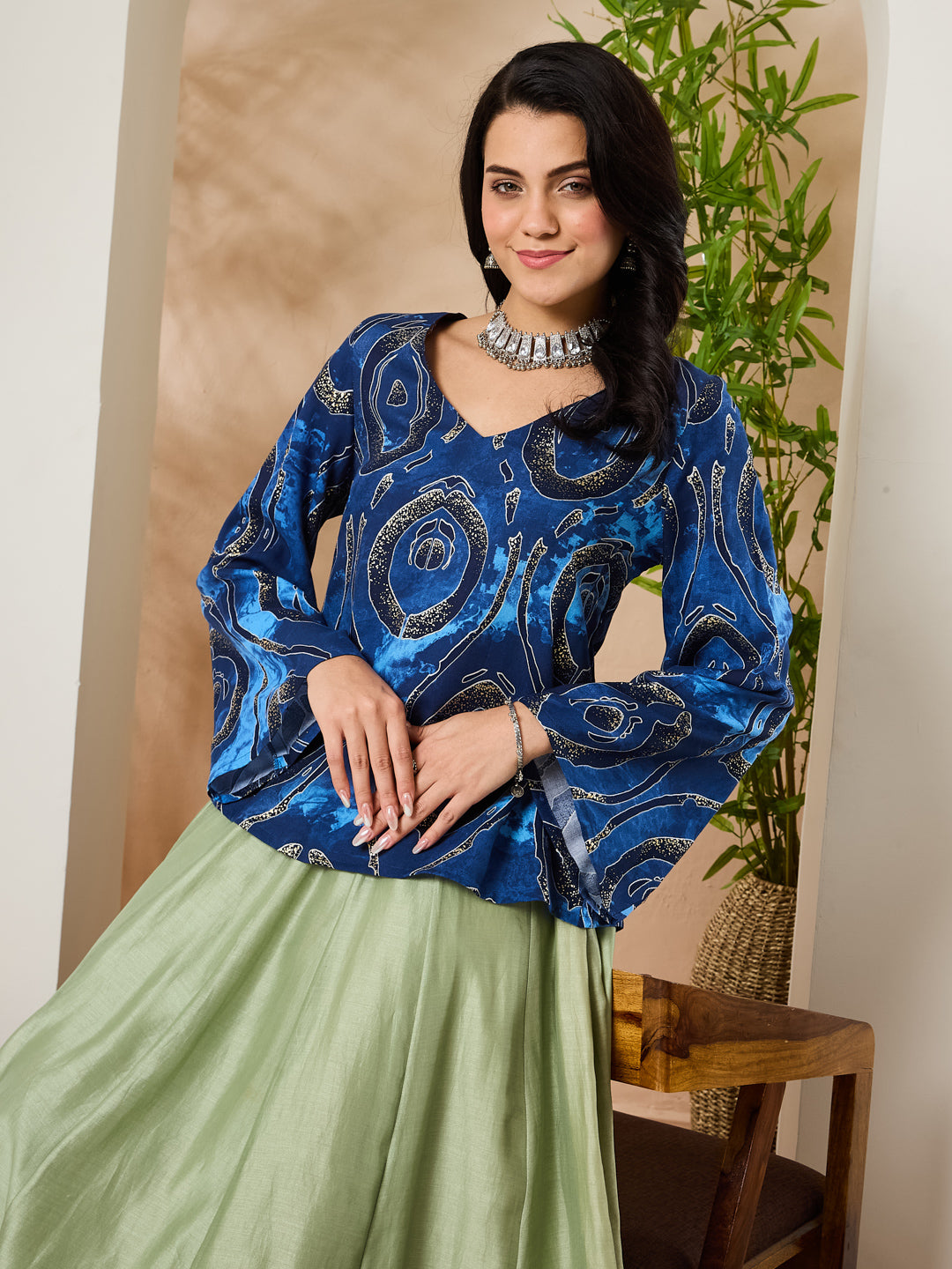 Viscose Rayon Printed Top