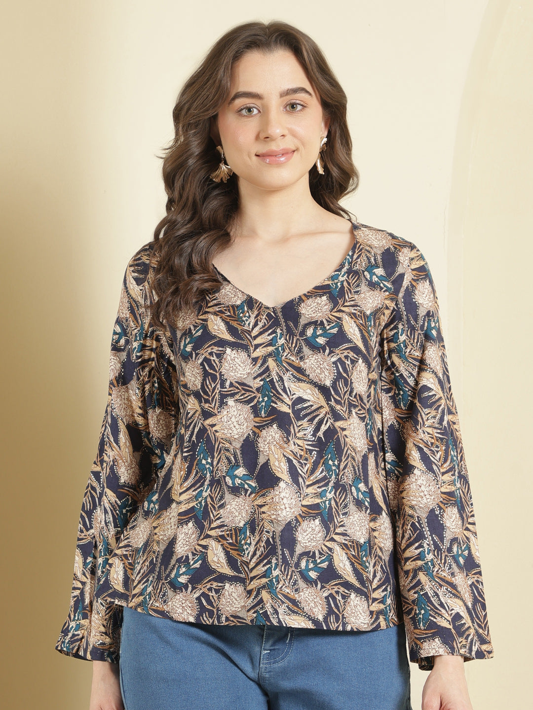 Viscose Rayon Printed Top