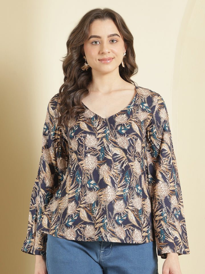 Viscose Rayon Printed Top
