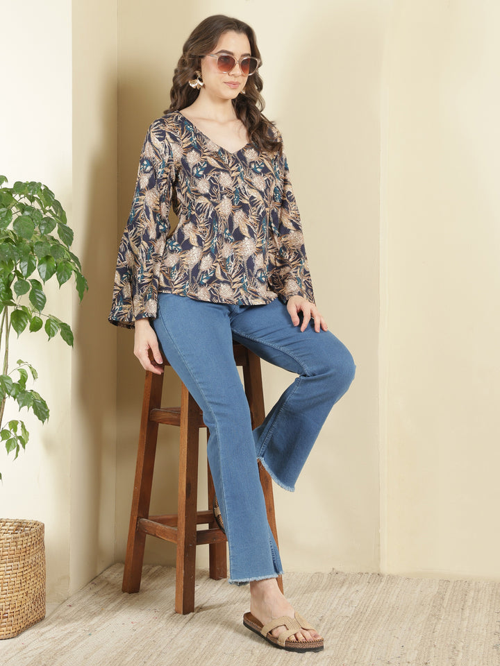Viscose Rayon Printed Top