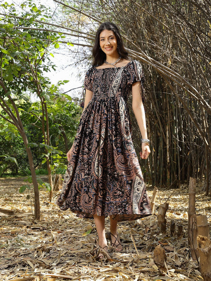 Stylum rayon printed dress – wholesale manufacturer & exporter from India