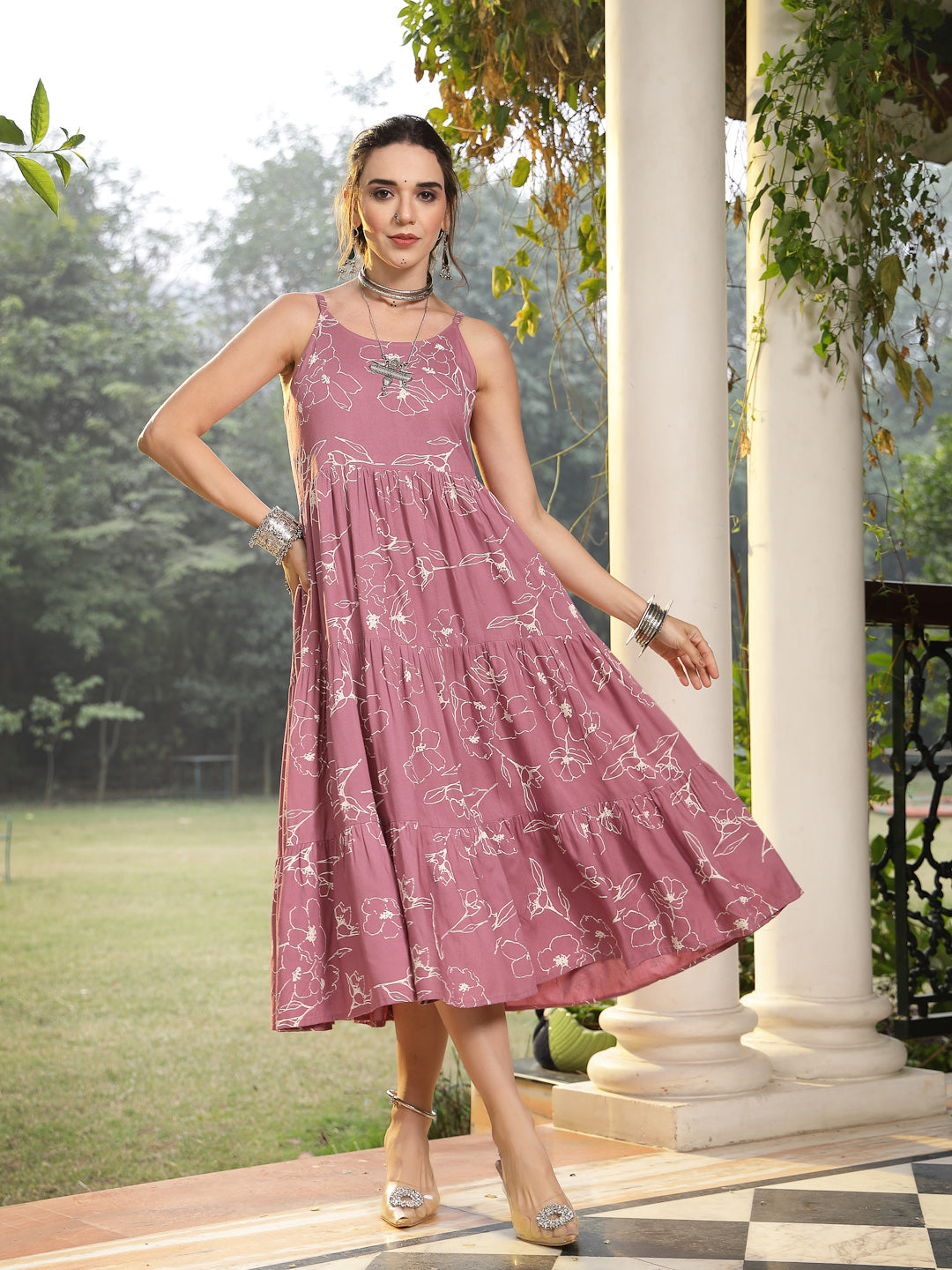 Stylum rayon printed dress – wholesale manufacturer & exporter from India