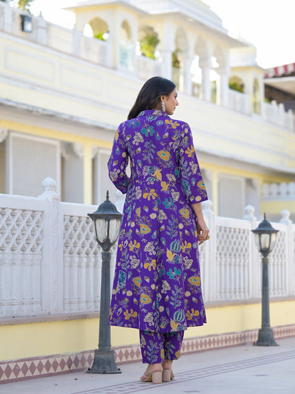 Floral Printed Rayon Co-Ord Set