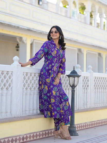 Floral Printed Rayon Co-Ord Set