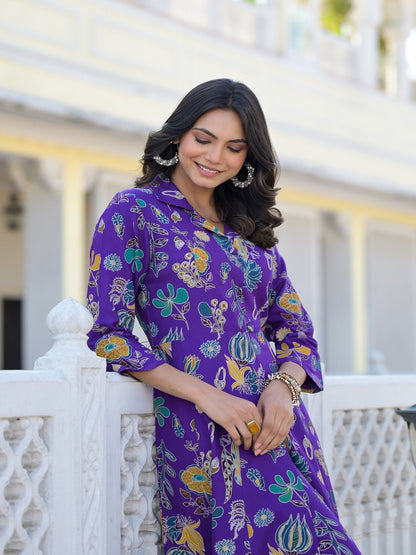 Floral Printed Rayon Co-Ord Set (Pre-Order)