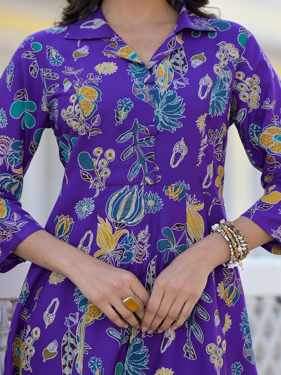 Floral Printed Rayon Co-Ord Set