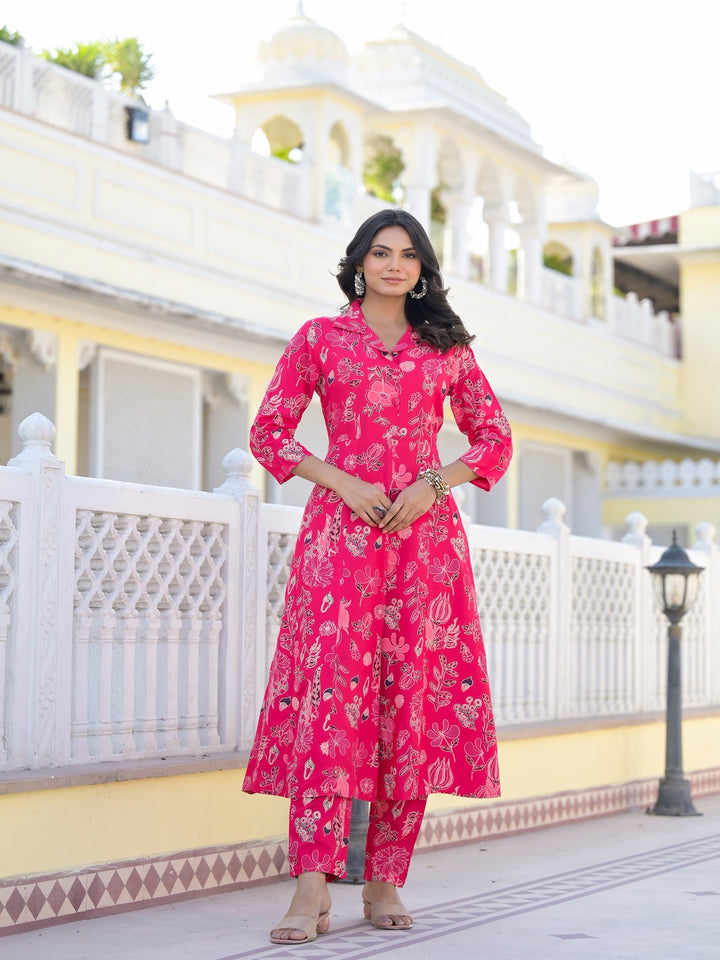 Floral Printed Rayon Co-Ord Set