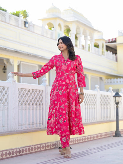 Floral Printed Rayon Co-Ord Set (Pre-Order)