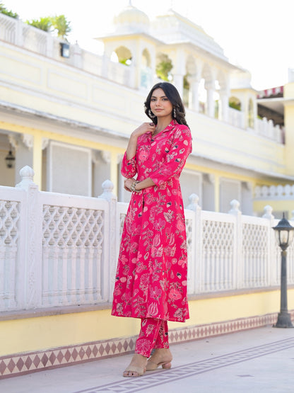 Floral Printed Rayon Co-Ord Set (Pre-Order)