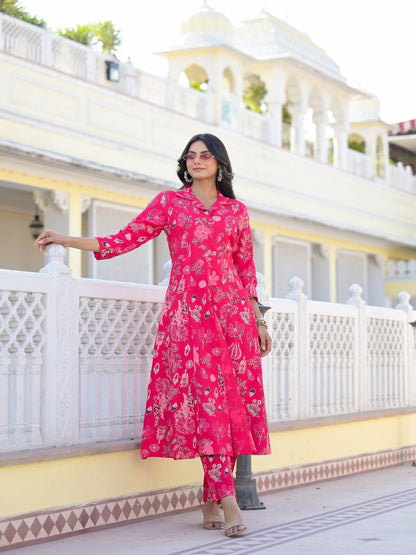 Floral Printed Rayon Co-Ord Set (Pre-Order)