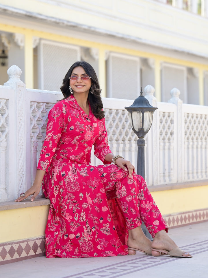 Floral Printed Rayon Co-Ord Set