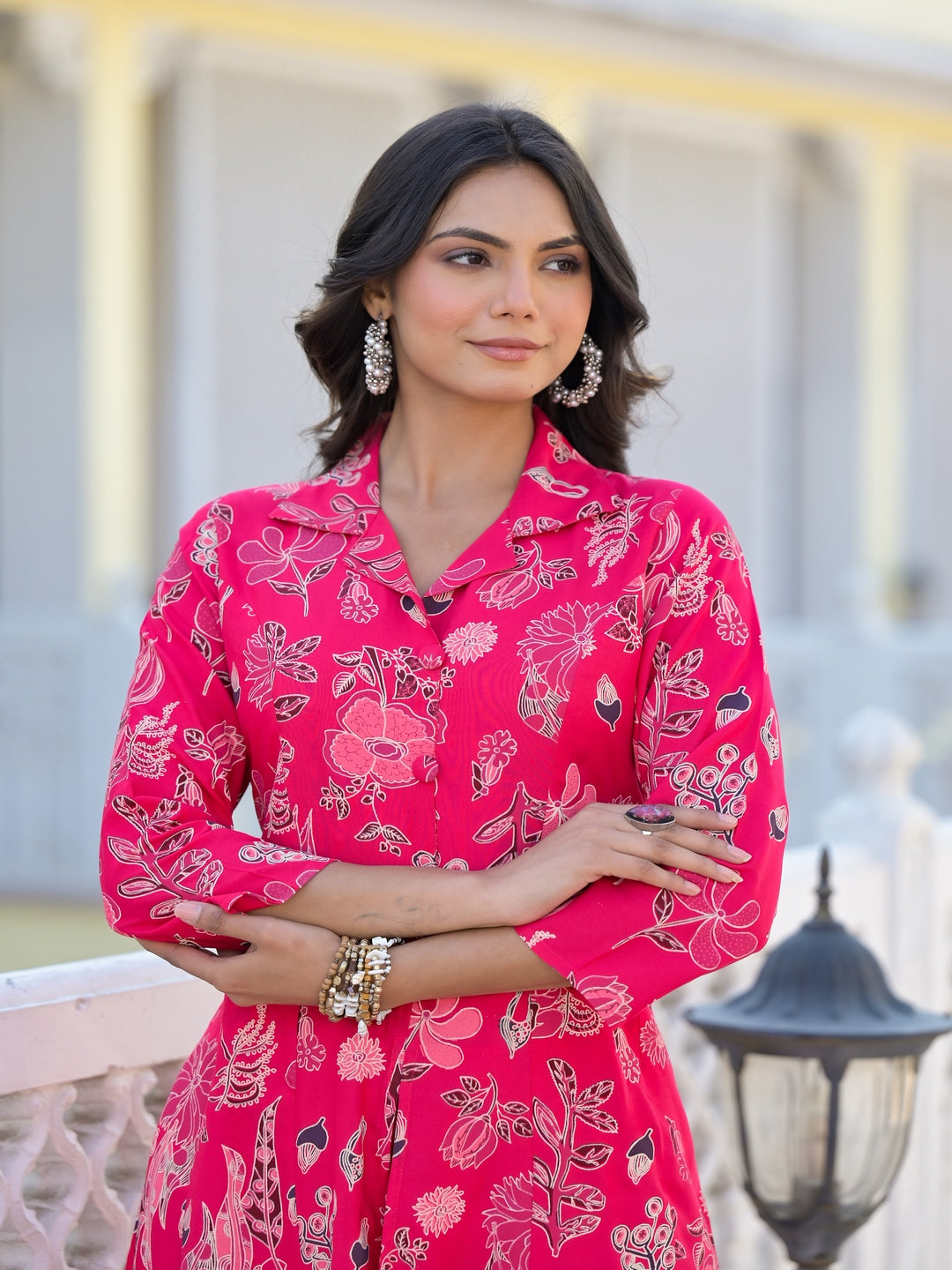 Floral Printed Rayon Co-Ord Set