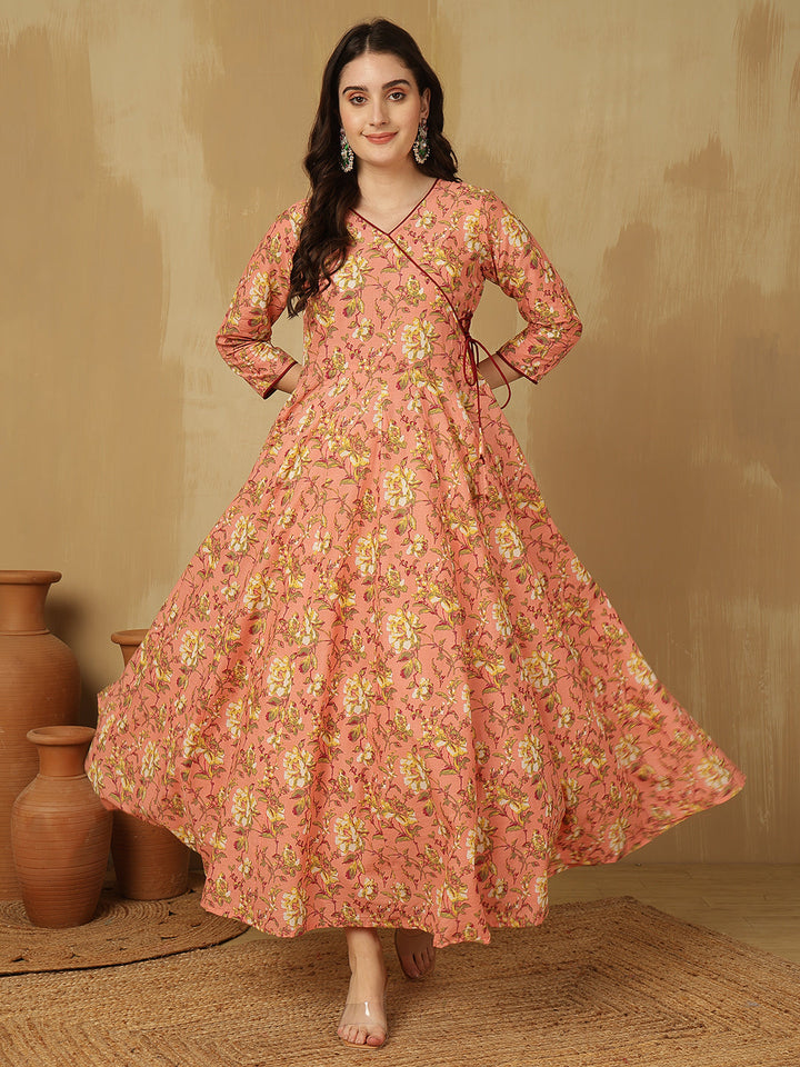 Glam Roots pink cotton printed kurta – wholesale manufacturer &amp; exporter from India