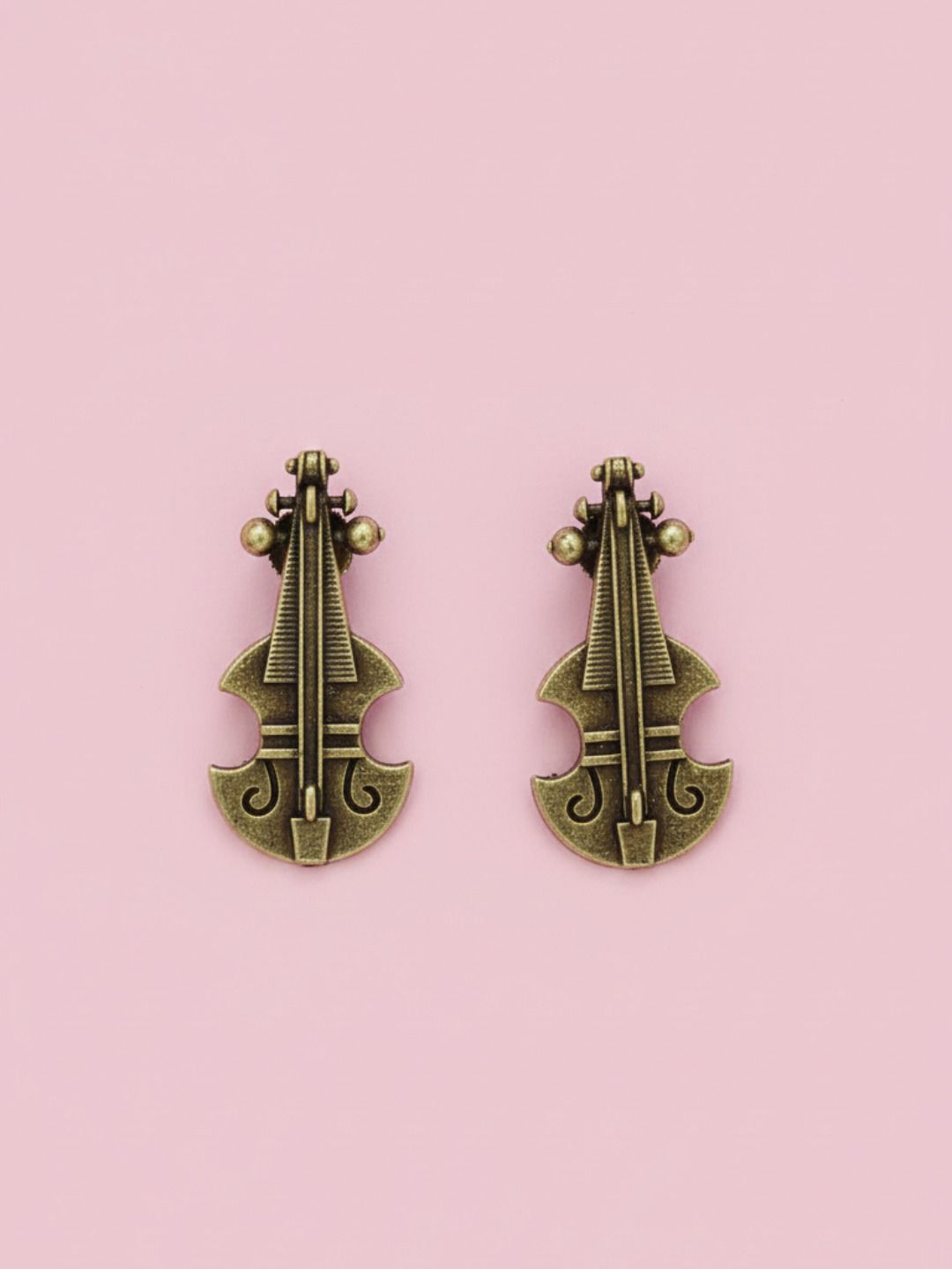 Oxidized Silver Plated Shankh Stud Earrings Studs