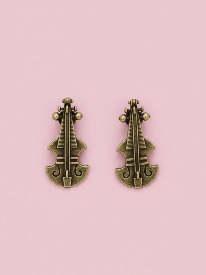 Oxidized Silver Plated Shankh Stud Earrings Studs