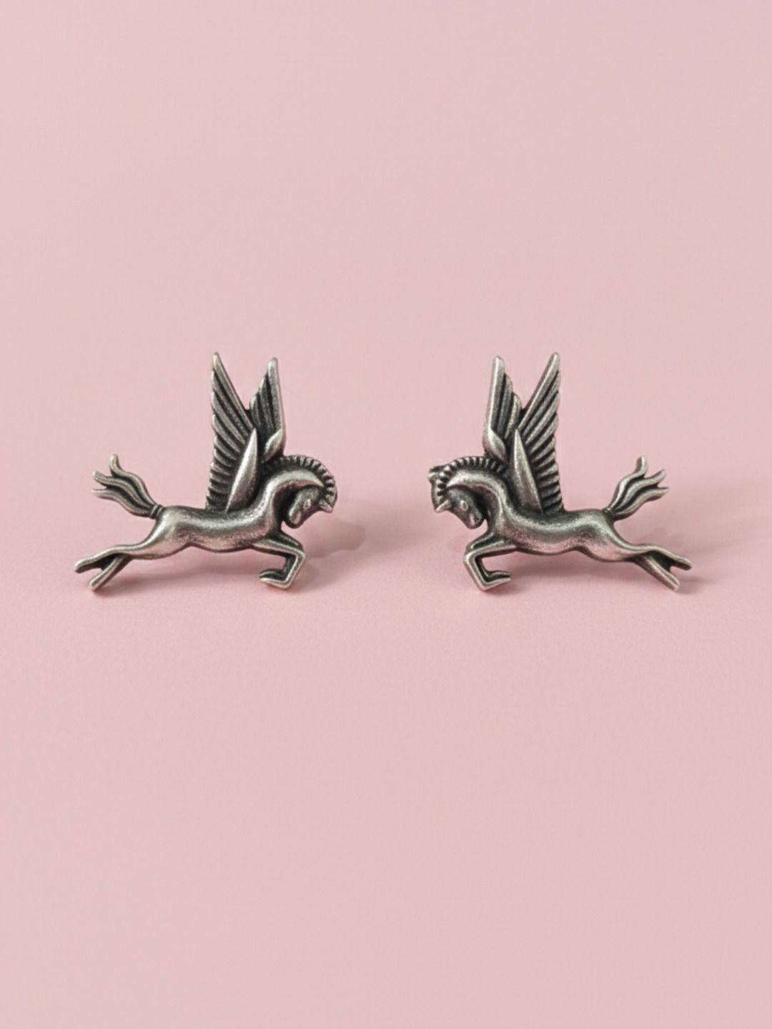 Oxidized Silver Plated Spiral Sunburst Stud Earrings  Flower Large Studs