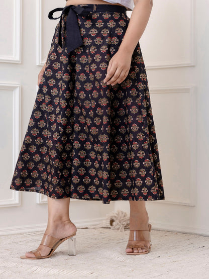 Cotton Calf Length Printed Flared Palazzo