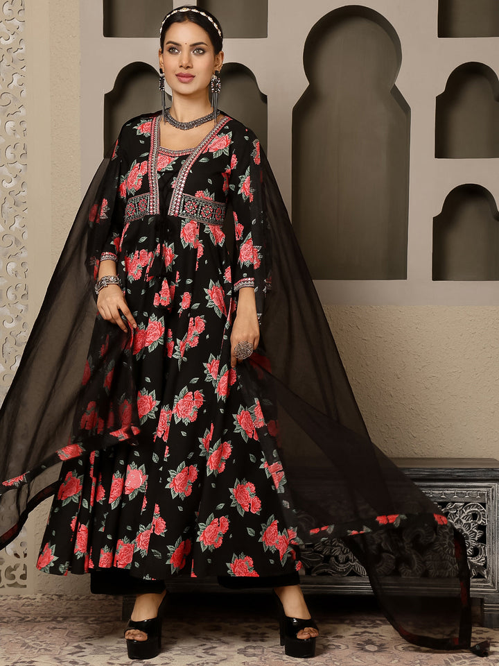 Gulmohar Jaipur black rayon printed kurta – wholesale manufacturer &amp; exporter from India