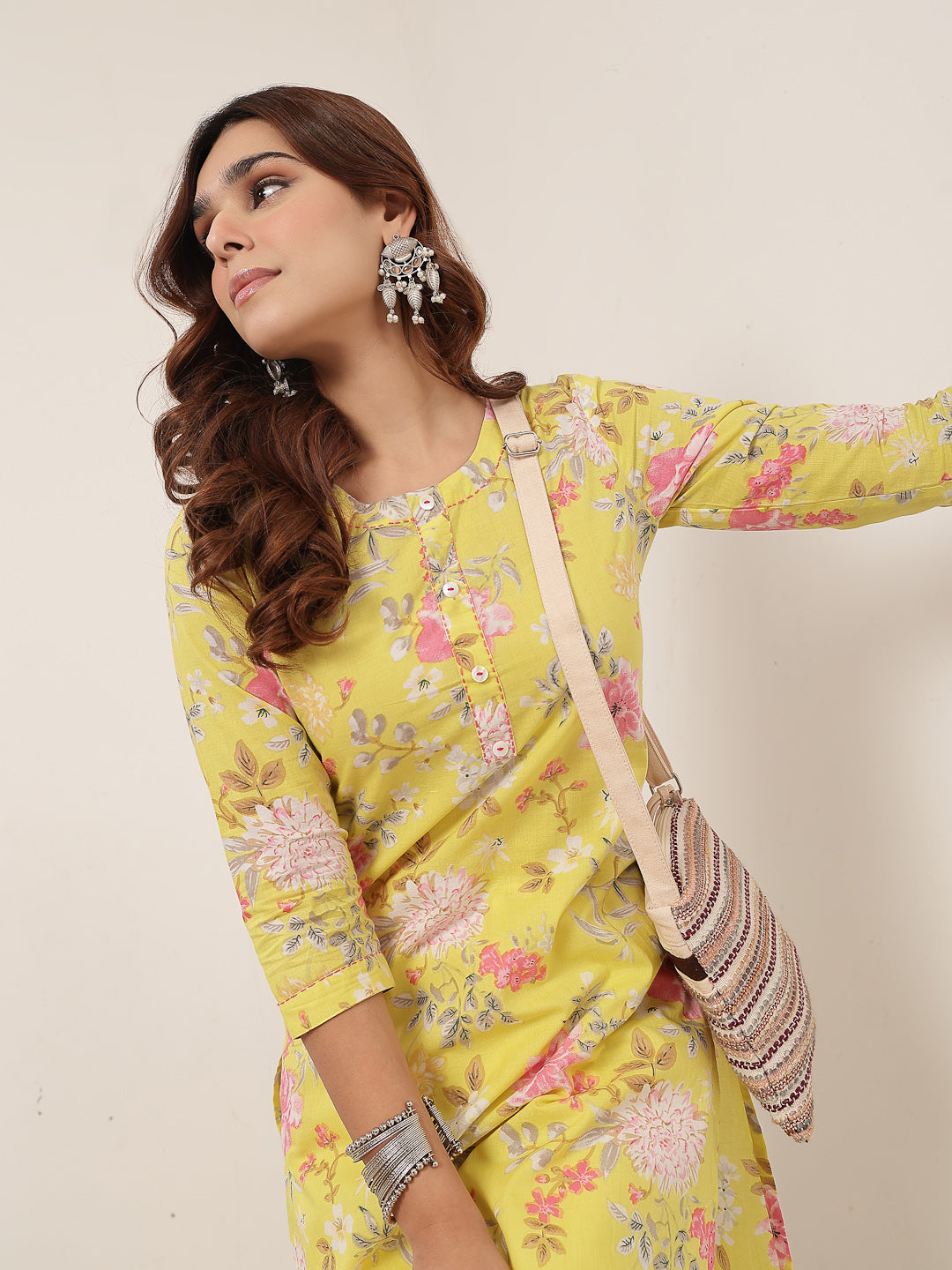 Straight Cotton Printed Kurta